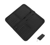 WOONEKY Makeup Brush Organizer Travel Brush Holder Bag Canvas Makeup Tool Holder