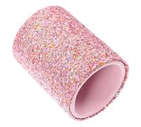 WOONEKY Makeup Brush Storage Bucket Makeup Brush Organizer Case Plastic Glitter Pink Not Easy to Crack or Deform Women Girl Home Dressing Table