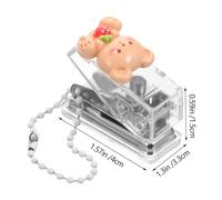 WOONEKY Manual Single Hole Puncher for Paper Chipboard Thin Metal Portable Mini Puncher for DIY Crafts Scrapbooking Photo Albums School Office Use Strawberry Bear Design