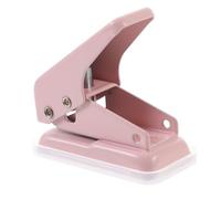 WOONEKY Manual Single Hole Puncher Paper Punch for Office Use Compact Portable Design for Loose Leaf Tags Thin Plastic Cards Plastic and Metal Construction