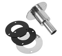 WOONEKY Marine Diesel Heater Exhaust Hardware Marine Heater Exhaust Outlet Stainless Steel High Temperature Resistance Silver Fitting Tube for Ship Vent Boat Vent