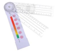 WOONEKY Medical Angle Ruler Goniometer for Body Measuring, Portable Orthopedic Protractor with Rotating Scale, Quick Angle Finder Tool for Joint Pain Assessment and Physical Therapy