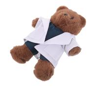 WOONEKY Medical Plush Doctor Bear Soft Stuffed Animal with White Coat Ultrasoft Graduation gift for for for for for for for Nurses Medical Students School Cozy Birthday Party Favor and Hospital