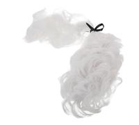 WOONEKY Men Curly White Judge Wig for Halloween Costumes and Role Play Realistic Lawyer Cosplay Wig for Stage Performances and Historical Reenactments Comfortable Material Authentic