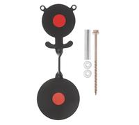 WOONEKY Metal Bear Shape Shooting Target with Auto Reset Spinner, Black Steel Backyard Tree Mounted Target for Outdoor Shooting Practice and Accuracy Training