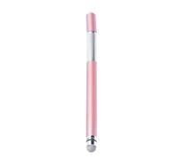 WOONEKY Metal Double Capacitive Stylus Pen with Disc Tip for Phones and Tablets, Compatible Touch Screen Stylus for Digital Writing and Drawing, Rose Gold Active Screen Pen for Precision Note Taking