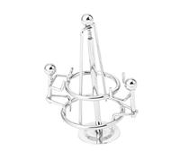 WOONEKY Metal Iron Figurine Balance Ball Tumbler Dynamic Balancing Toy for Home Office Desktop Decoration Science All Occasions