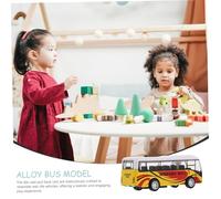 WOONEKY Metal Pull Back Airport Bus Car for Die Cast Friction Powered Vehicle Mini Play Vehicle with Realistic Design Collectible Airport Pull Back Cars Gift