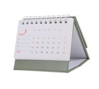WOONEKY Mini Desk Calendar Thick Monthly Planner Standing Decorative Home Office Organizer with Writable Surface for Notes and Motivation