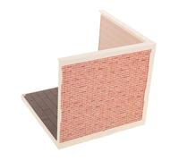 WOONEKY Mini Dollhouse Wall Decor Kit Micro Landscape Accessories for DIY Miniature Houses Black Wood Grain Walls for Enhanced Aesthetic Appeal for Hobbyists and Collectors