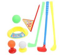 WOONEKY Mini Golf Set for Interactive Play Outdoor Sports Props for Kindergarten Preschool and Home Use Educational Golf Club for Boys Random Color