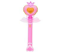 WOONEKY Mini Heart-shaped Light Wand for Portable Fairy Stick with Sound Effects and LED Glow Safe Plastic Princess Accessory for Dress-up Birthday Parties Stage Performances