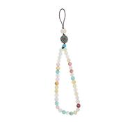 WOONEKY Mobile Phone Chain Short Delicate Phone Lanyard Fashionable Cellphone Hanging Strap Natural Stone Agate
