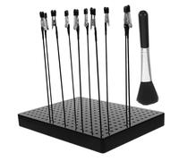 WOONEKY Model Painting Stand Base Holder Large with Bendable Alligator Clips Rubber-coated Sticks and Cleaning Brush for DIY Card Photos Modeling Parts Drying and Memo Holding