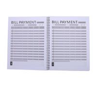 WOONEKY Monthly Bill Tracker Notebook Hardcover Budget Planner for Expense and Payment Organization, Financial Tracking Book Monthly Bill Organizer and Money Management Pages for Home and