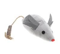 WOONEKY Mouse Shaped Cat with Catnip Durable Chew for Indoor Cats and Kittens Elastic Cotton Rope Engaging Playtime for Teething Relief