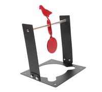 WOONEKY Multi-purpose Metal Bird Training Target with Stand Auto Reset Outdoor Practice Target High Visibility Red Finish for Accurate Shooting and Convenient Portable Use