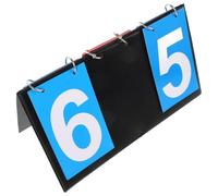 WOONEKY Multifunctional Portable Scoreboard with Clear Three- Display for Table Tennis Basketball Volleyball Baseball Flip Score Counter for Judges and Sports Events