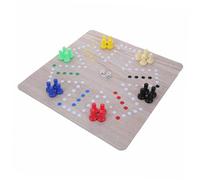 WOONEKY Multiplayer Flight Chess Traditional Board Game Chessboard Easy to Clean Rubber Mat for Family Bonding Travel Fun