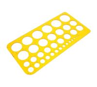 WOONEKY Multiuse Hollow Circle Drawing Template Ruler for Geometry Drafting Design Architecture Engineering Students Artists Office Use