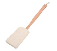 WOONEKY Natural Loofah Back Scrubber Bath Brush Light Yellow Soft Exfoliating Shower Tool for Smooth Skin and Deep Cleansing Supple Cleaner for Sensitive Skin