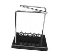 WOONEKY Newton Cradle Swinging Pendulum Ball Z-shape Physics Metal Balance Balls Kinetic Motion Educational Ornament for Home Office Study Table Decoration