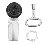 WOONEKY Outdoor Metal Key for Community Trash Bins, Waterproof Iron Barrel Lock Key for Public Trash Cans, Suitable for Waste Management and Public Spaces, Sturdy Outdoor Use