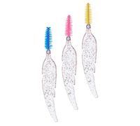 WOONEKY Pack Eyelash and Brow Brush Travel-friendly Soft Fiber for Mascara Separation