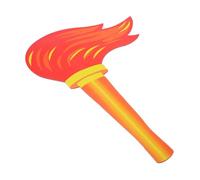 WOONEKY Paperboard Torch Double-sided Felt Cloth Prop for Party Favors and Stage Performance for Sports Camping Birthday Halloween and Dance Entertainment