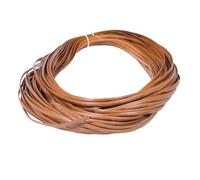 WOONEKY PE Plastic Weaving Material Chair Repair Strip Wood Grain Effect for DIY Furniture Rattan Basket Maintenance and Craft Supplies