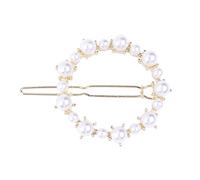 WOONEKY Pearl Hair Clip with Love Heart Crown and Pentagram Geometric Design Elegant Womens Hairpin for Styling Fashion Accessory for Ladies Round Shape Single