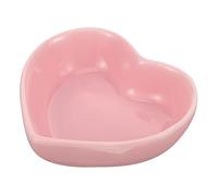 WOONEKY Pet Food Bowl Heart Mould for Cats Dogs Hamsters Rats Guinea Pigs Kitten Chinchilla Non-slip Base Easy to Wash