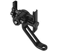 WOONEKY Phone Mount Handlebar Holder Black Aluminium Alloy Motorcycle | 360 Degree Rotatable, Wide Compatibility for Bike Navigation Use, Connection Bracket with Left and Right Mirror Installation