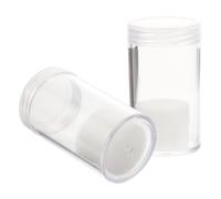 WOONEKY Plastic Coin Tubes and Preventing Scratching for Collectors 2pcs Storage Container with Wear Resistance and Anti-sliding Features, for Organising Gold Plastic Coins
