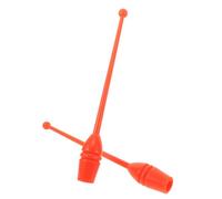 WOONEKY Portable Artistic Gymnastics Sticks Durable Rhythmic Gymnastics Equipment for Adults for Dance Fitness Flexibility Training and Artistic Routines Orange
