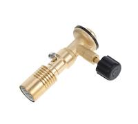 WOONEKY Portable Brass Bunsen Burner Gas Adjustment Laboratory Burner Head Safety Heating Tool for Science Experiments and Field Use Without Gas Hose Connection
