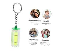 WOONEKY Portable Bubble Level Keychain Lightweight Spirit Level Pendant for DIY Carpentry Construction Accurate Measurement Tool Professionals and Amateurs Random Color