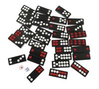 WOONEKY Portable Chinese Paigow Tiles for Travel and Parties Lightweight Game Kit with Engraved Surface for Home Outdoor and Family Gatherings