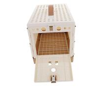 WOONEKY Portable Folding Pigeon Cage with Handle and Secure Multi Function Abs and Transportation Nest for Racing Pigeons Small for Safe Bird Travel and Comfort