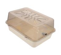 WOONEKY Portable Hamster Cage with Multifunctional Sleeping Eating Playing Zones Lightweight Small Pet Carrier with Ventilation for Mice Guinea Pigs Small Animals Outdoor Travel
