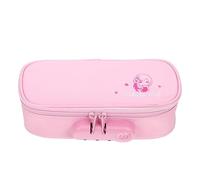 WOONEKY Portable Large Capacity Oxford Cloth Pencil Case with Combination Lock Multi-Compartment Stationery Pouch for Boys School Supply Organizer for Art Students and Office Use