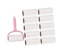 WOONEKY Portable Lint Roller with Sticky Refills for Pet Hair Removal Clothes Carpet Couch Efficient Dust and Fluff Remover for Household and Pet Owners