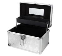 WOONEKY Portable Makeup Case Large Capacity Aluminum Alloy Cosmetic Holder Multi-Purpose Travel Tool Kit for Professional Makeup Artists and Teens