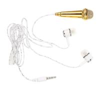 WOONEKY Portable Mini Vocal Microphone for Recording and Live-streaming, Small and Compact Plastic Design, Easy to Operate, for Outdoor Use and Singing