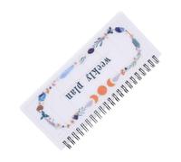 WOONEKY Portable Multi-function Weekly Academic Planner Notebook with Tearable Pages Coil Bound Organizer for Students and Daily Use Note Pads Floral Design School Stationery for Study and