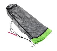 WOONEKY Portable Nylon Fishing Net Bag with Drawstring Foldable Fish Collection Cage for Outdoor Diving and Kayak Invisible Mesh Design for Low-stress Catch Stable Ground Insert for