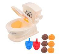 WOONEKY Portable Prank Poop Shoot Game Set for Party Supplies Funny Interactive Toilet Target with Unique Design Hilarious Family Gathering Prank Gadget Easy to Carry Novelty Entertainment