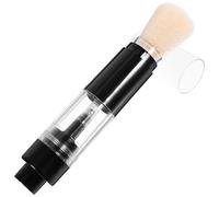 WOONEKY Portable Press-activated Loose Powder Makeup Brush with Synthetic Fiber Bristles, Small Face Powder Brush for Women’s Facial Makeup and Blush, Multifunctional Cosmetic Tool for On-the-go Use