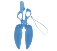 WOONEKY Portable Scissors Shape Pet Poop Scooper with High Tension Spring Small Lightweight Waste Picker for Dogs and Cats Easy One Handed Use for Indoor and Outdoor Cleaning