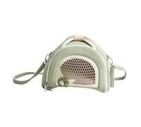 WOONEKY Portable Small Animal Carrier Bag with Anti-lost Design Breathable Plush-lined Hamster Travel Shoulder Bag for Sugar Gliders Rats Guinea Pigs and Bearded Dragons Cozy Outdoor Pet